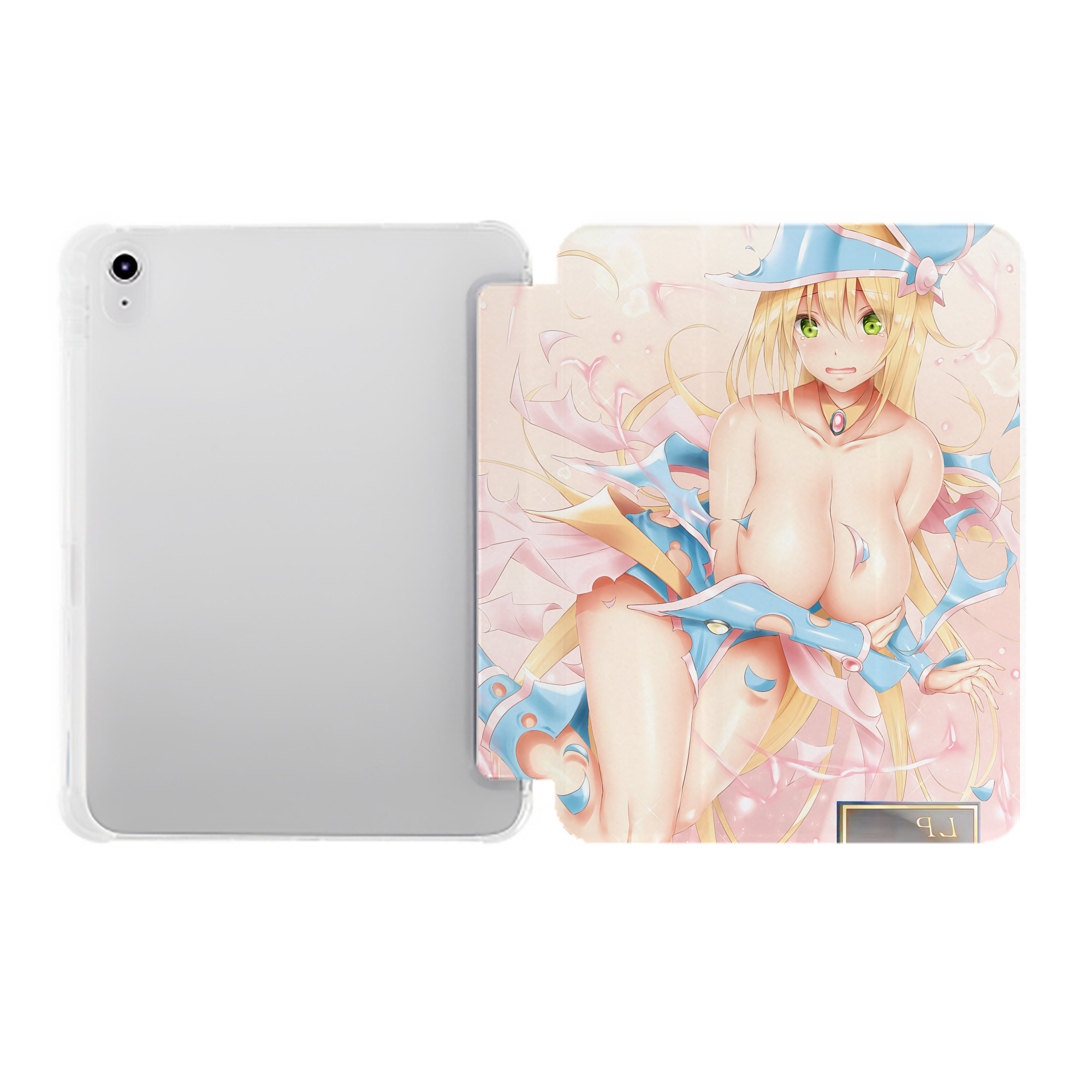 （画像用） 遊☆戯☆王 Yu-Gi-Oh! IPad ケース ペン収納付き 三つ折りスタンド PUレザー×シリコン 対応機種9.5/10.5/10.9インチ